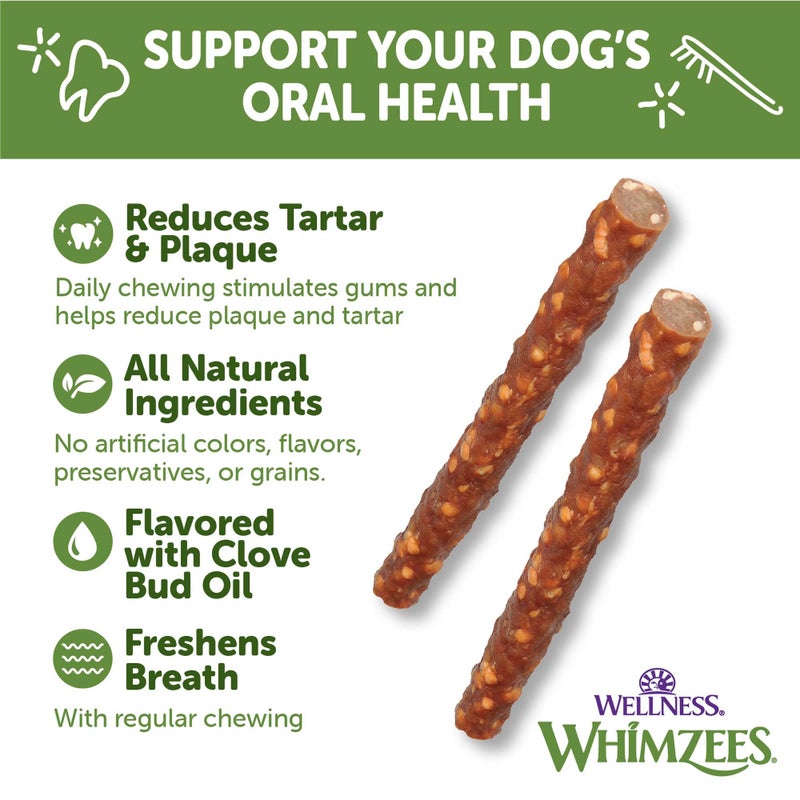 WHIMZEES Wellness Veggie Sausage Dog Dental Treats, Natural Chews, Small Size Stick, (28 Count) - Image 5